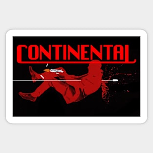 continental series john wick world graphic design illustration Sticker